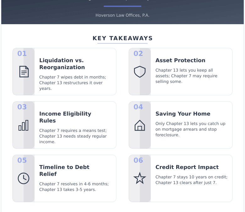 Chapter 7 vs. Chapter 13 Bankruptcy: Which One Actually Makes Sense for Your Situation?
